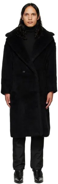 Черное пальто Teddy Bear Icon Max Mara
