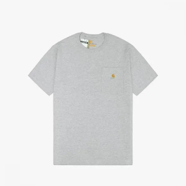 КАРХАРТТ (К87) Футболка с коротким рукавом Work Pocket HEATHER GRAY 1015-1015