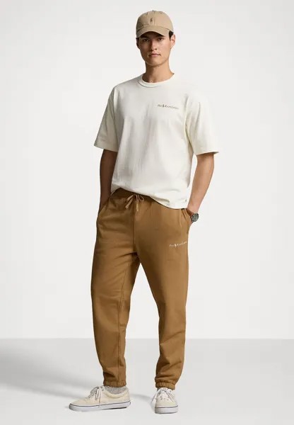 Спортивные штаны RELAXED FIT LOGO FLEECE TRACKSUIT BOTTOM Ralph Lauren, серо-коричневый