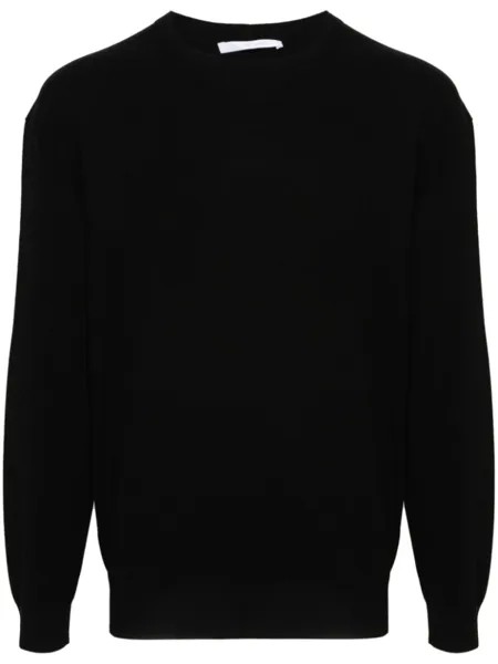 Helmut Lang джемпер с тисненым логотипом, черный