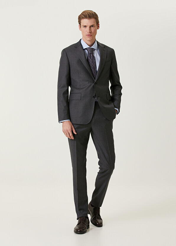 Шерстяной костюм Drop 7 Beymen Collection, серый