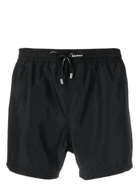 Balmain спортивные шорты с логотипом, черный