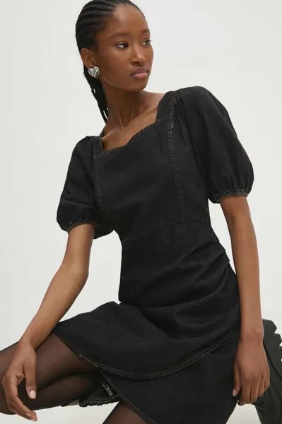 Джинсовое платье Answear Lab, черный
