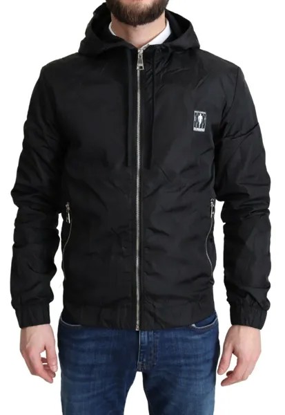 Куртка DOLCE - GABBANA Черная ветровка Свитер с капюшоном IT48 / US38 / M Рекомендуемая розничная цена 900 долларов США