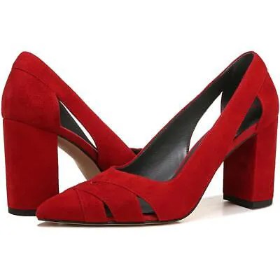 Franco Sarto Женские красные туфли на каблуке с пяткой с патиной 9, средний (B,M) BHFO 5954