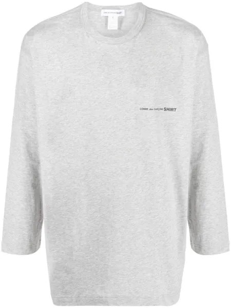 Футболка с длинными рукавами и логотипом Comme Des Garçons Shirt, серый