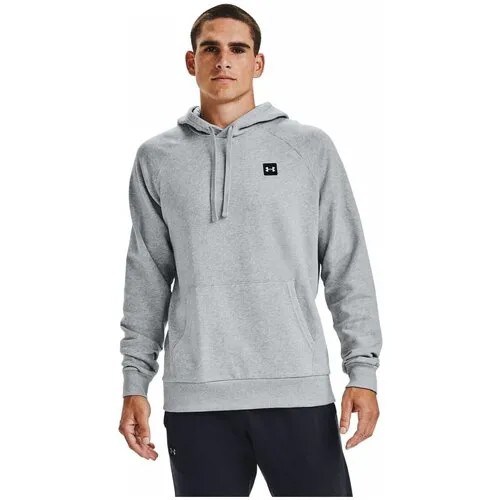 Худи спортивное Under Armour Rival Fleece Hoodie, размер MD, , серый/черный
