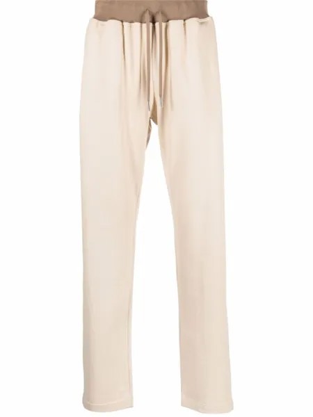 Kiton спортивные брюки с кулиской, нейтральный цвет