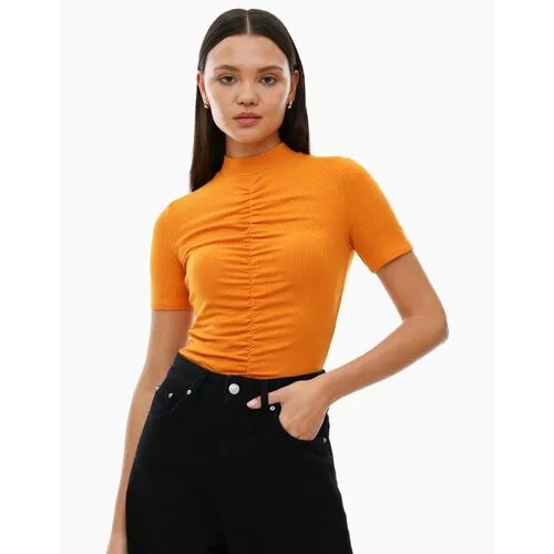 Лонгслив Gloria Jeans, размер XS, горчичный