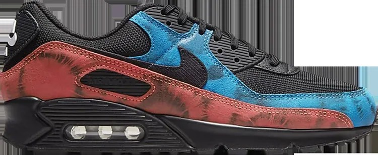 Кроссовки Nike Air Max 90 'Black Tie Dye', черный