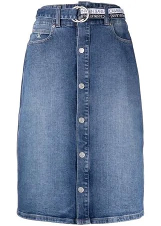Calvin Klein Jeans джинсовая юбка миди