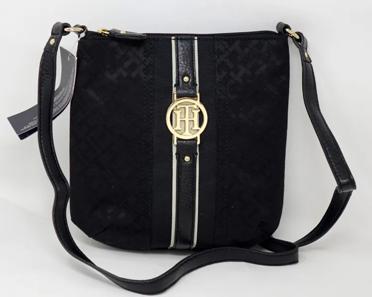 НОВАЯ женская черно-белая женская сумка через плечо с логотипом Tommy Hilfiger, маленькая сумочка-кошелек