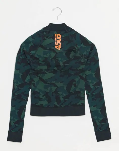 Бесшовный камуфляжный лонгслив ASOS 4505-Мульти