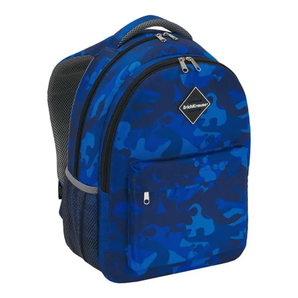 ErichKrause Ученический рюкзак с двумя отделениями и грудной перемычкой EasyLine Sea Camo 20 л