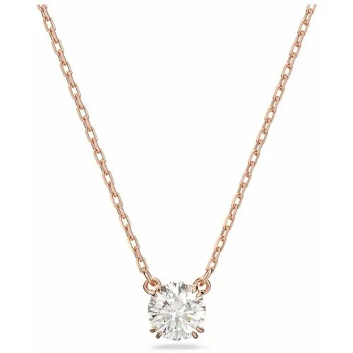 Колье SWAROVSKI, кристаллы Swarovski, длина 38 см, серебряный, золотой