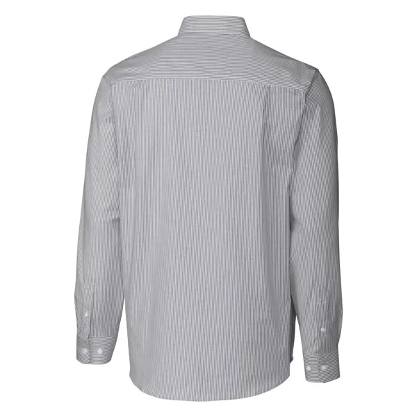 Мужская классическая рубашка с длинным рукавом в полоску из оксфорда стрейч Cutter & Buck