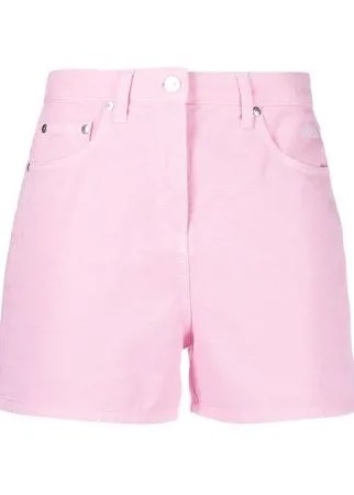 MSGM шорты с вышитым логотипом и завышенной талией