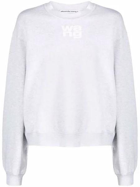 Alexanderwang.t logo-print long-sleeve sweatshirt
