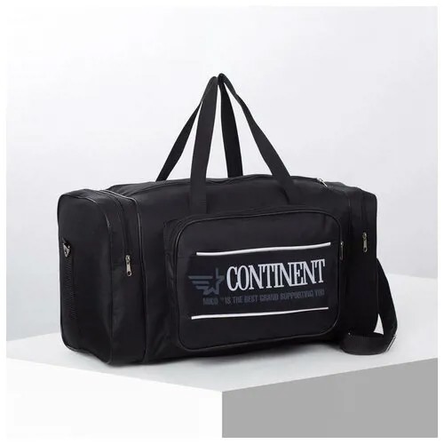Сумка спортивная сумка Mikimarket40 см, плечевой ремень, черный