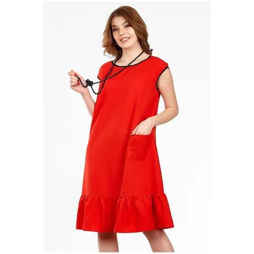 Платье Setty'S Collection, повседневное, макси, размер 52, красный