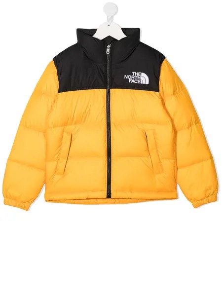 The North Face Kids пуховик с вышитым логотипом