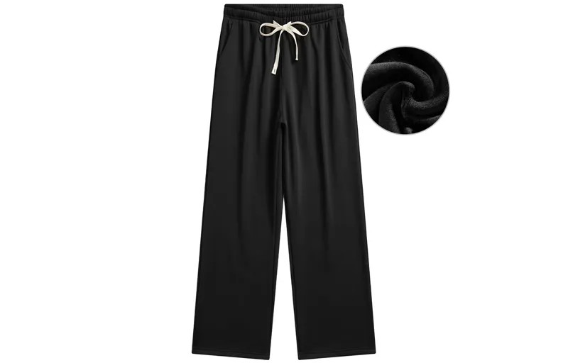 Jeanswest Повседневные брюки унисекс Zhenweis, Темно-серый на флисовой подкладке