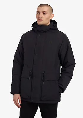 Утепленная мужская куртка на молнии Fred Perry черный
