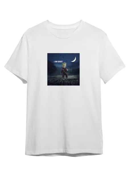 Футболка унисекс Каждому Своё Грут/Groot/Стражи галактики MVGR10 белая 5XL