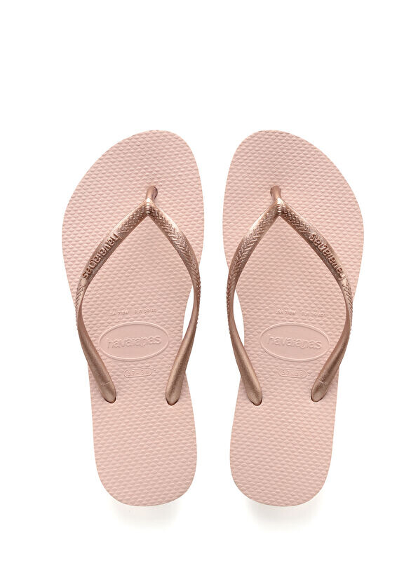 Тонкие шлепанцы женские пляжные тапочки Havaianas, розовый