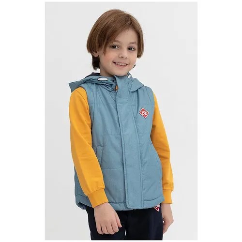 Жилет Button Blue 121BBBMC47031800 размер 110, синий