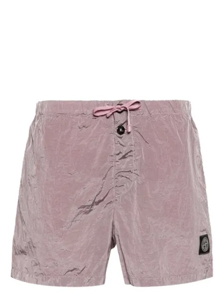 Stone Island плавки-шорты с жатым эффектом, фиолетовый