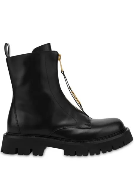 Ботинки с логотипом Moschino, черный