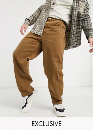 Светло-коричневые свободные джинсы в стиле 90-х Reclaimed Vintage Inspired-Neutral