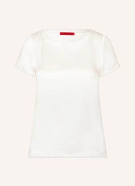 Блузка-рубашка arabba из шелка Max & Co., экрю