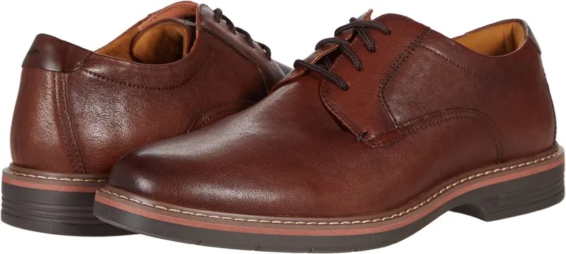 Оксфорды Norwalk Plain Toe Oxford Florsheim, цвет Cognac Milled Leather