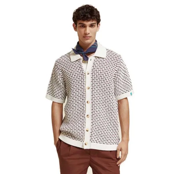 Поло Scotch & Soda Structured, бежевый