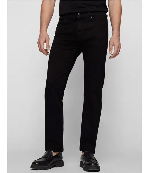 Черные джинсы из эластичного денима Hugo Boss BOSS Big & Tall Maine, черный