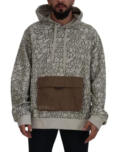 DOLCE - GABBANA Свитер Бежевый хлопковый пуловер с капюшоном IT56 / US46 / XL 1250usd