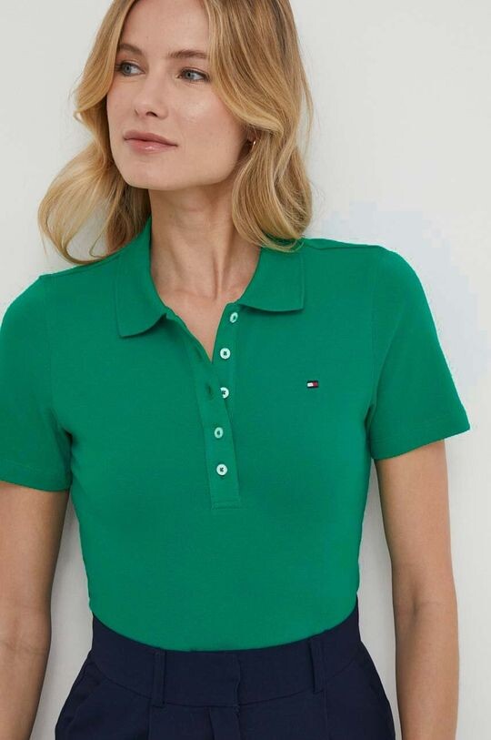 Поло Tommy Hilfiger, зеленый