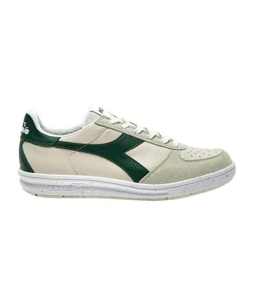 Кожаные кроссовки на шнуровке Diadora, бежевый