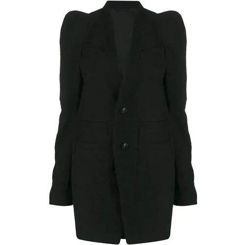 Пальто  Rick Owens, средней длины, размер 46, черный
