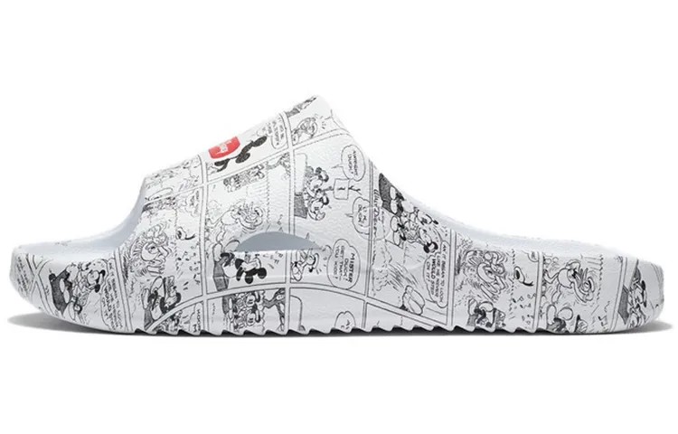 Шлепанцы Disney X Disney мужские белые/черные Lining