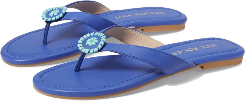 Шлепанцы Roxy Flip-Flop Jack Rogers, цвет Dark Powder Blue/Turquoise