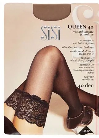 Чулки Sisi Queen, 40 den, размер 3-M, miele (бежевый)