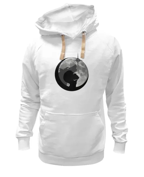 Худи Printio Абстракция белое 2XL