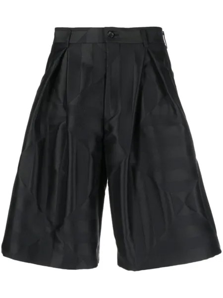 Comme des Garçons Homme Plus шорты строгого кроя, черный