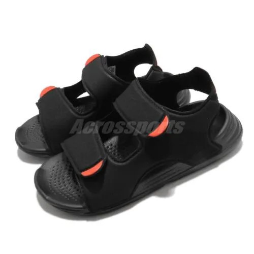 Adidas Swim Sandals C Black Red White Strap Kid Preschool Sports Shoes FY8936