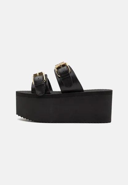 Тапочки Wedge MOSCHINO, черный