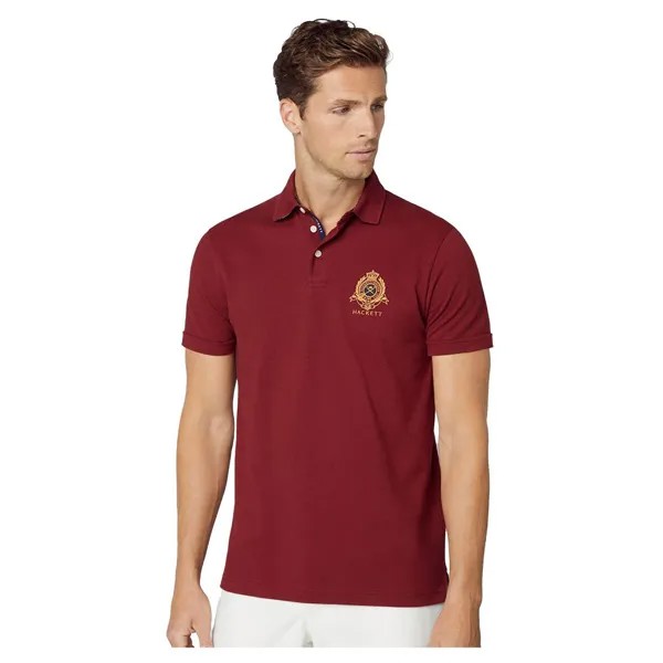 Поло с коротким рукавом Hackett Heritage, красный