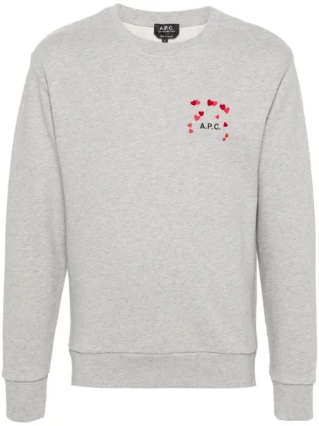 A.P.C. толстовка с логотипом, серый